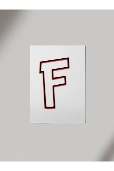 Panorama Ajans F Harfi Ahşap Poster Tablo ürün görseli 1