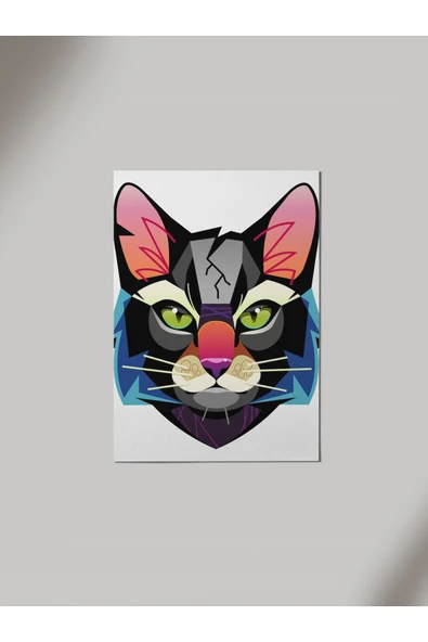 Panorama Ajans Cat Ahşap Poster Tablo ürün görseli 1