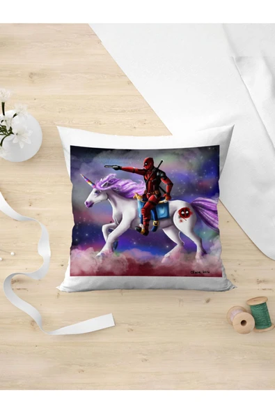 Panorama Ajans Unicorn Savaşçı Komik Deadpool Yastık Kılıfı ürün görseli 1