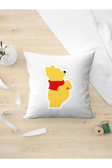 Panorama Ajans Winnie Tatlı Ayı Sticker Yastık Kılıfı