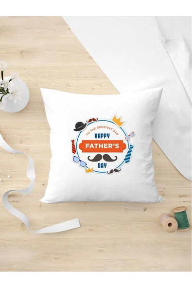 Panorama Ajans Babalar Günü Özel En Sevilen Babalara Tasarım Yastık Kılıfı ürün görseli 1