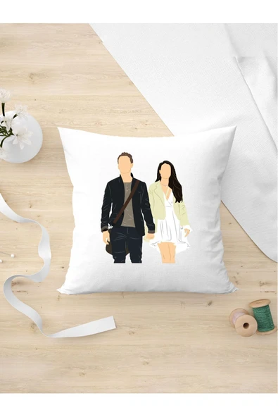 Panorama Ajans Arkadaşa Sevgiliye Özel Tasarım Yastık Kılıfı ürün görseli 1