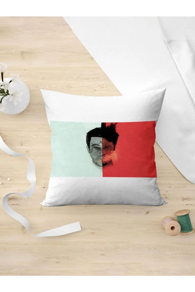 Panorama Ajans Fight Club Tyler Brad Pitt Dövüş Kulübü Yastık Kılıfı ürün görseli 1