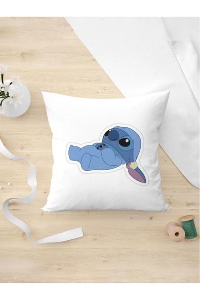 Panorama Ajans Stitch Severlere Uyuyan Stitch Yastık Kılıfı ürün görseli 1