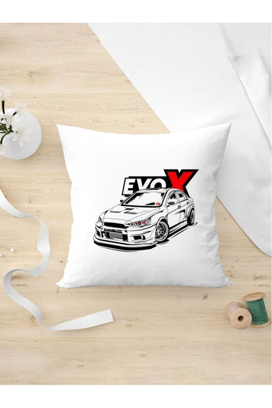 Panorama Ajans Mitsubishi Lancer Evo X 10 Araba Severlere Özel Tasarım Yastık Kılıfı ürün görseli 1