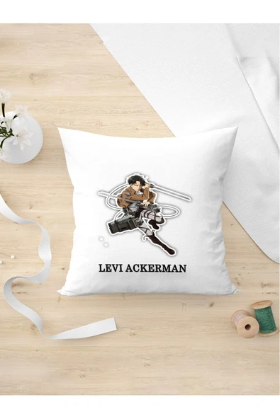 Panorama Ajans Bestiee Levi Ackerman Anime Tasarım Yastık Kılıfı ürün görseli 1
