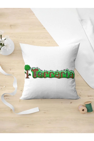 Panorama Ajans Teraryum Severlere Terraria Sticker Yastık Kılıfı