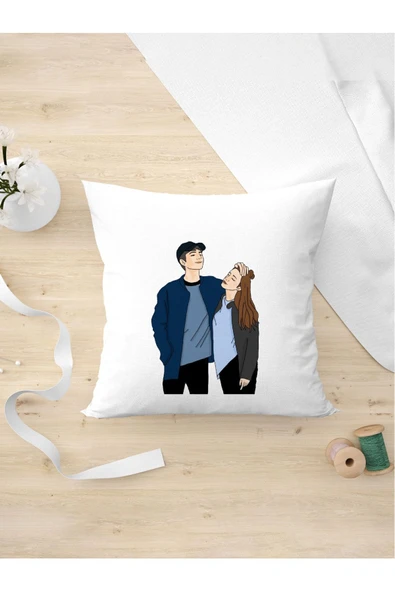 Panorama Ajans Arkadaşa Sevgiliye Özel Tasarım Yastık Kılıfı 3 ürün görseli 1