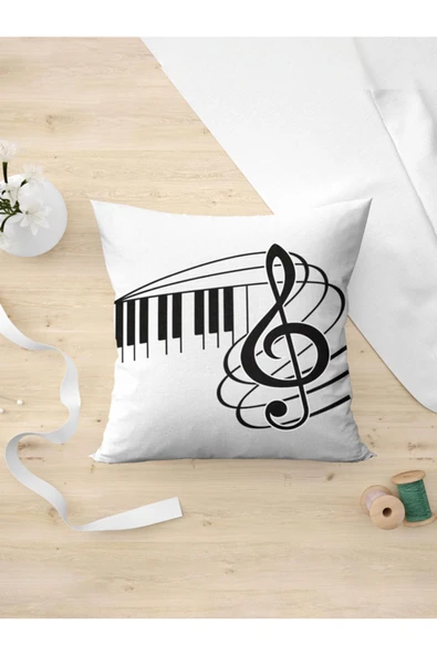 Panorama Ajans Öğretmenler Günü Müzik Öğretmeni Sol Anahtarı Yastık Kılıfı ürün görseli 1
