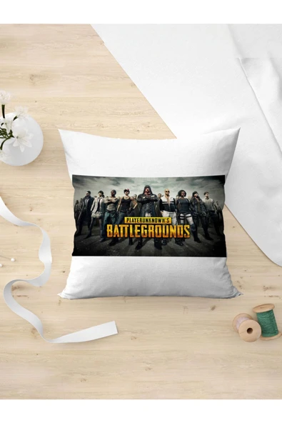 Panorama Ajans Pubg Battlegrounds Kapak Afiş Oyun Survival Yastık Kılıfı ürün görseli 1