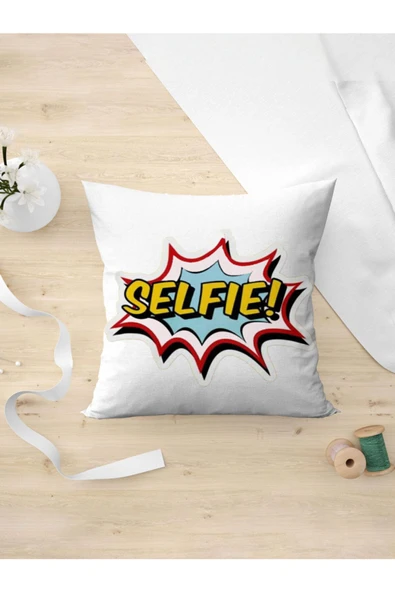 Panorama Ajans Selfie Severlere Sticker Tasarım Yastık Kılıfı ürün görseli 1