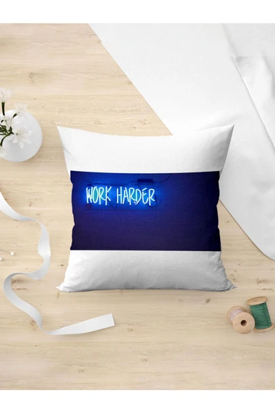 Panorama Ajans Work Harder Sıkı Çalış Iş Arkadaşı Hediye Yastık Kılıfı ürün görseli 1