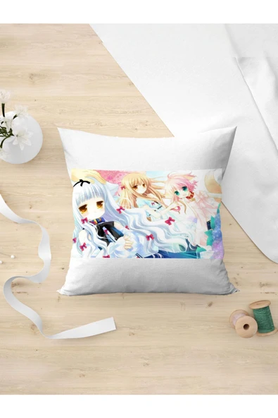Panorama Ajans Japanese Girl Japon Anime Kızları Yastık Kılıfı ürün görseli 1