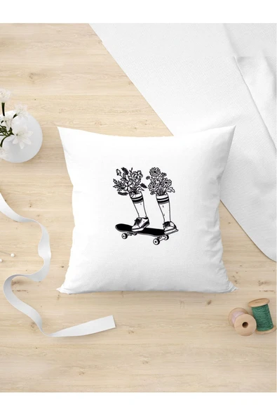 Panorama Ajans Kaykay Ve Paten Severlere Özel Tasarım Yastık Kılıfı 2 ürün görseli 1