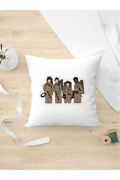 Panorama Ajans Hayalet Avcıları Sevenlere Özel Tasarım Yastık Kılıfı ürün görseli