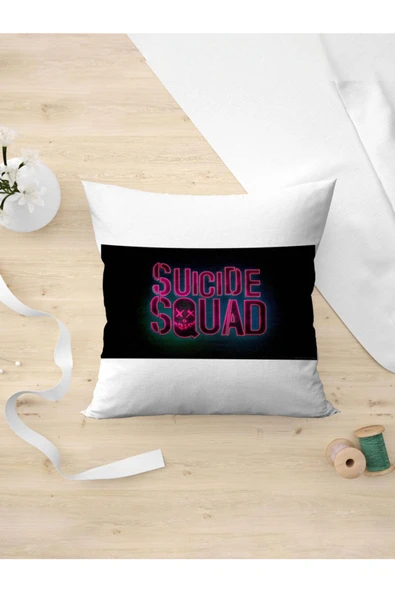 Panorama Ajans Suicide Squad Dc Film Logo Yastık Kılıfı ürün görseli 1