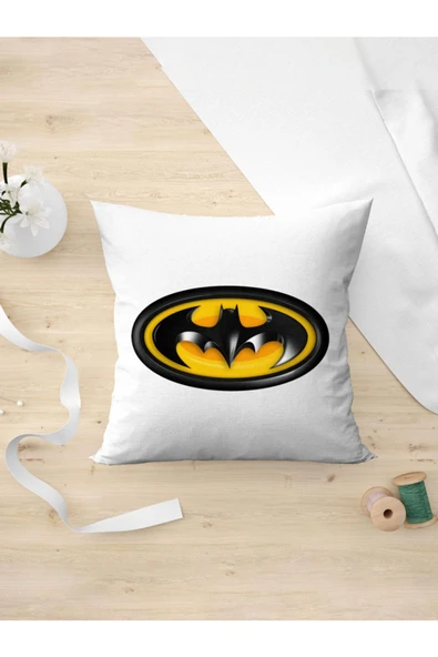 Panorama Ajans Dc Batman Hayraanlarına Yarasa Logo Sticker Yastık Kılıfı ürün görseli 1