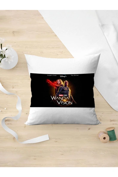 Panorama Ajans Wanda Vision Marvel Film Yastık Kılıfı ürün görseli 1
