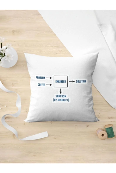 Panorama Ajans Mühendis Sevgiliye Hediyelik Sticker Tasarım Yastık Kılıfı ürün görseli 1