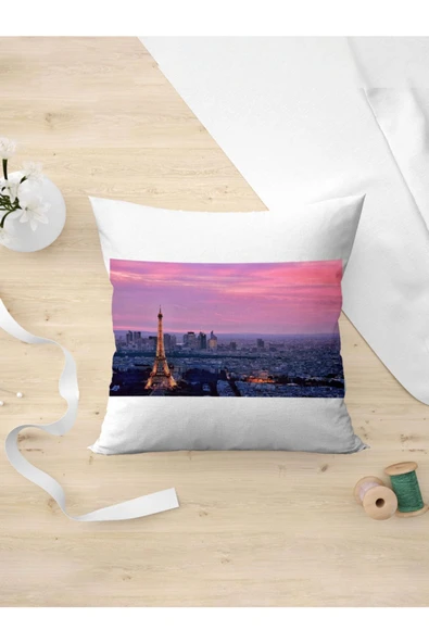 Panorama Ajans Paris Eiffell Eyfel Kulesi Manzara Yastık Kılıfı ürün görseli 1