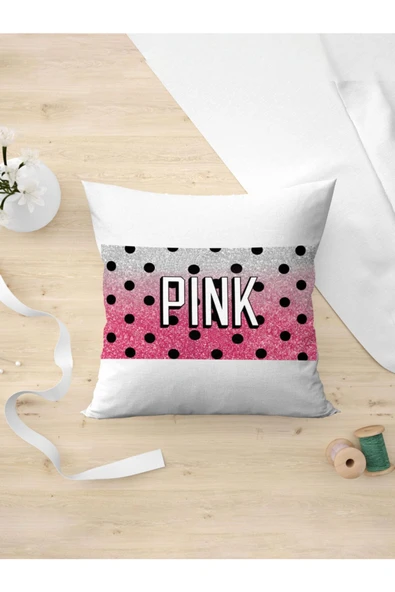 Panorama Ajans Victoria Secret Pink Duvar Kağıdı Tasarım Yastık Kılıfı - 1