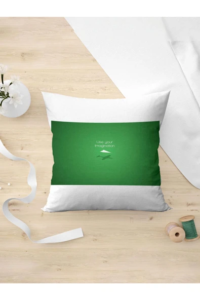 Panorama Ajans Hayal Gücünü Kullan Motive Edici Iş Arkadaşı Hediye Yastık Kılıfı ürün görseli 1