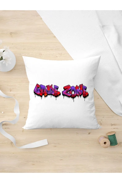 Panorama Ajans Game Zone Oyun Sevenlere Hediye Oyuncu Tasarım Yastık Kılıfı ürün görseli 1