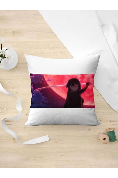 Panorama Ajans Netflix Anime Akame Ga Kill Savaşçı Kız Tasarım Yastık Kılıfı ürün görseli 1