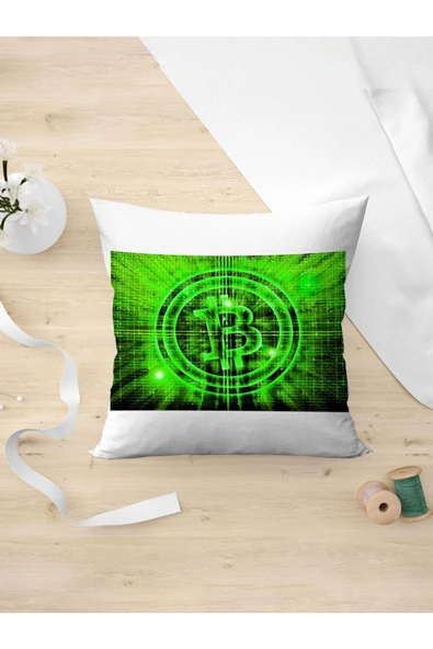 Panorama Ajans Bitcoin Kripto Yastık Kılıfı ürün görseli 1