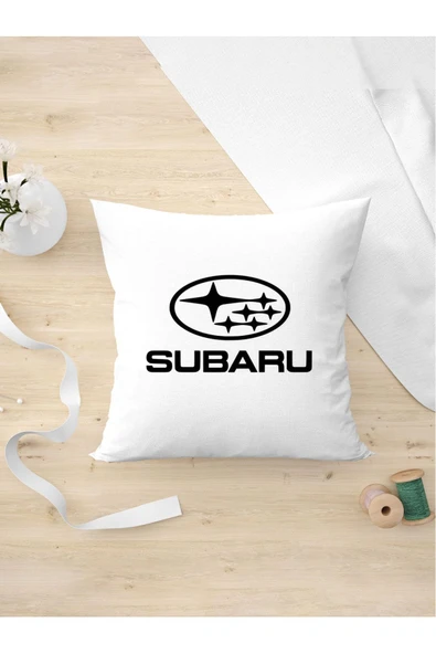 Panorama Ajans Subaru Logo Araba Severlere Özel Hediyelik Tasarım Yastık Kılıfı