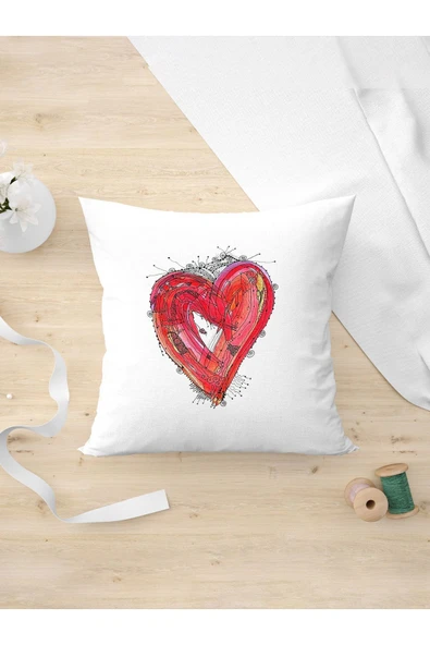 Panorama Ajans Sevgiliye Ve Arkadaşa Hediye Sulu Boya Tarzı Hediye Tasarım Yastık Kılıfı ürün görseli 1