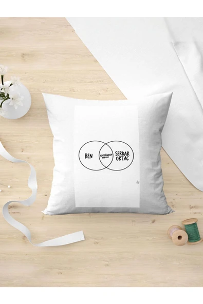 Panorama Ajans Serdar Ortaç Yüreğinden Yaralı Mood Yastık Kılıfı ürün görseli 1