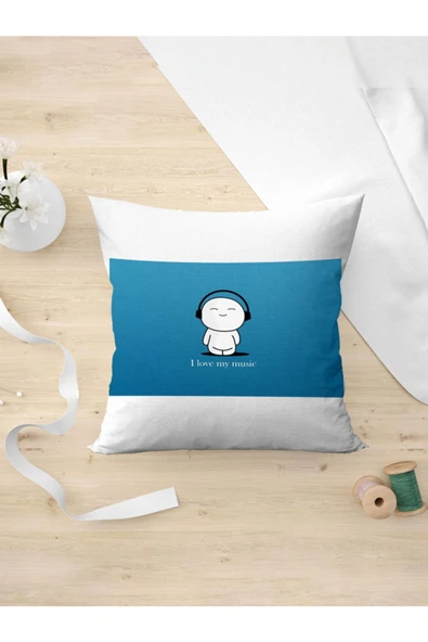 Panorama Ajans Müzik Bağımlılarına Özel Müzisyen Minimal Yastık Kılıfı ürün görseli 1