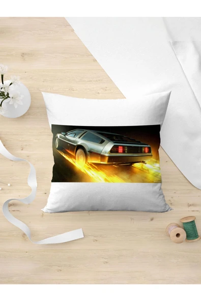 Panorama Ajans Delorean Dmc Zaman Arabası Yastık Kılıfı ürün görseli 1