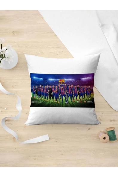 Panorama Ajans Fcb Barcelona Tüm Takım Futbol Ispanya La Liga Yastık Kılıfı ürün görseli 1