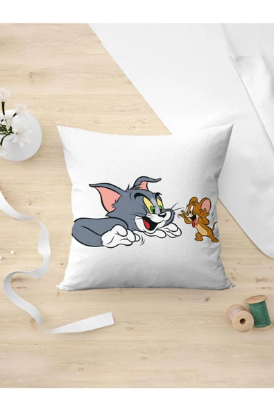 Panorama Ajans Tom Ve Jerry Çizgi Film Nostalji Yastık Kılıfı ürün görseli 1
