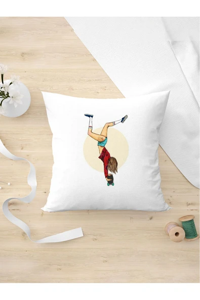 Panorama Ajans Kaykay Ve Paten Severlere Özel Tasarım Yastık Kılıfı ürün görseli 1