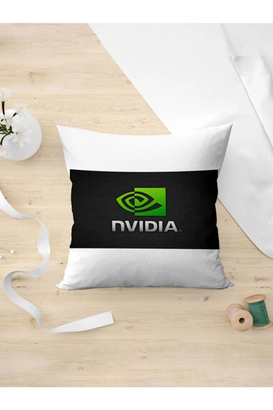 Panorama Ajans Nvidia Logo Oyunculara Özel Gamer Ekran Kartı Yastık Kılıfı ürün görseli 1
