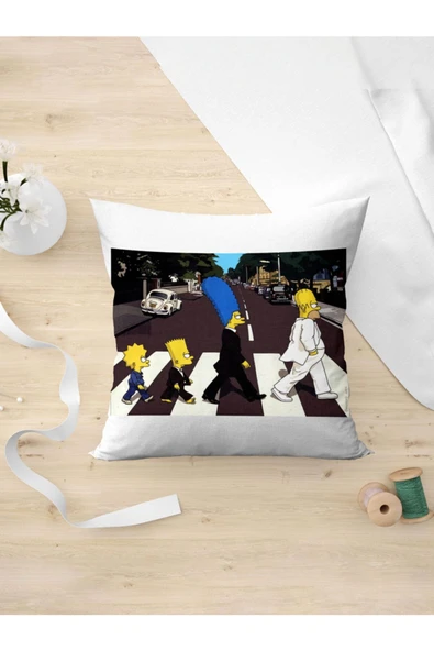 Panorama Ajans Simpsons Simpsonlar Aile Suit Takım Balo Yastık Kılıfı ürün görseli 1
