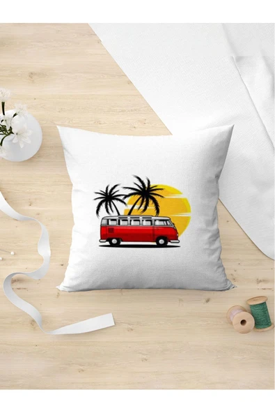 Panorama Ajans Volkswagen Karavan T1 Sun Yaz Tasarım Yastık Kılıfı ürün görseli 1
