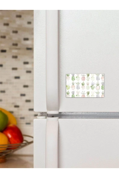 Panorama Ajans Pineapple Ananas Çizim Yağlı Boya 6x9 cm Magnet ürün görseli