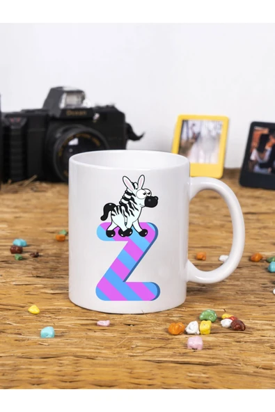 Panorama Ajans Z Harfi Beyaz Kupa Bardak ürün görseli