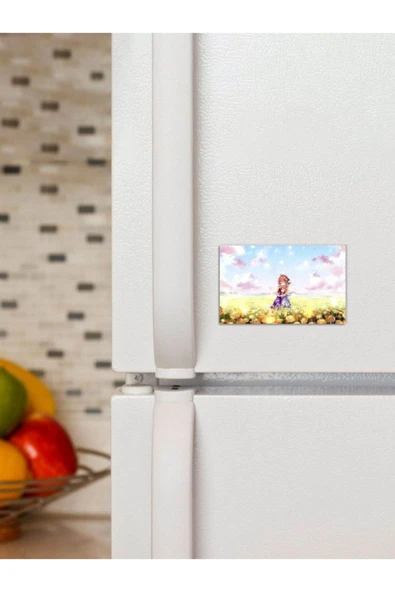 Panorama Ajans Anne Kız Anime Çizgi Film Anneler Günü Hediye 6x9 cm Magnet ürün görseli