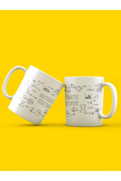 Panorama Ajans Matematik Öğretmeni Tasarım Hediye Beyaz Kupa Bardak ürün görseli