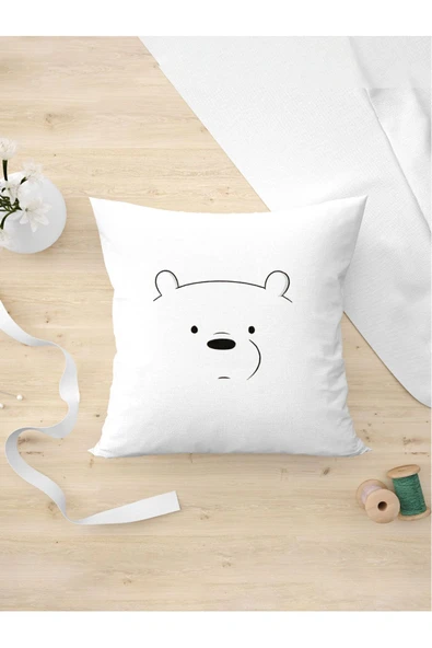 Panorama Ajans Minimalist Kafadar Ayılar En Yakın Arkadaşa Hediye Dekor Yastık Kılıfı