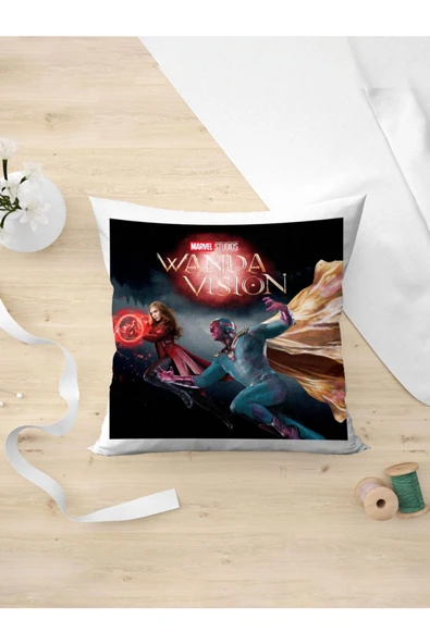 Panorama Ajans Wanda Vision Disney Dizi Afiş Yastık Kılıfı ürün görseli 1