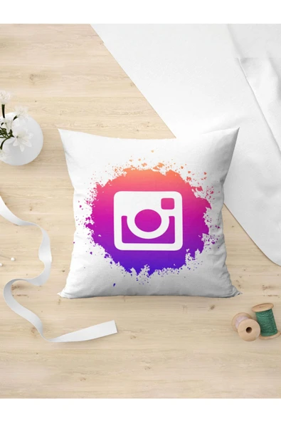 Panorama Ajans Influencer Hediyelik Instagram Logo Sticker Yastık Kılıfı ürün görseli 1