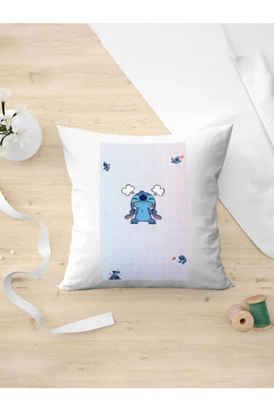 Panorama Ajans Nostalji Stitch Çizgi Film Yastık Kılıfı