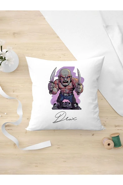 Panorama Ajans Marvel Film Severlere Arkadaşa Hediyelik Drax Oda Dekoru Yastık Kılıfı ürün görseli 1