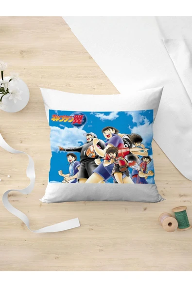 Panorama Ajans Tsubasa 90 Lar Kaptan Tsubasa Anime Çizgi Film Yastık Kılıfı ürün görseli 1
